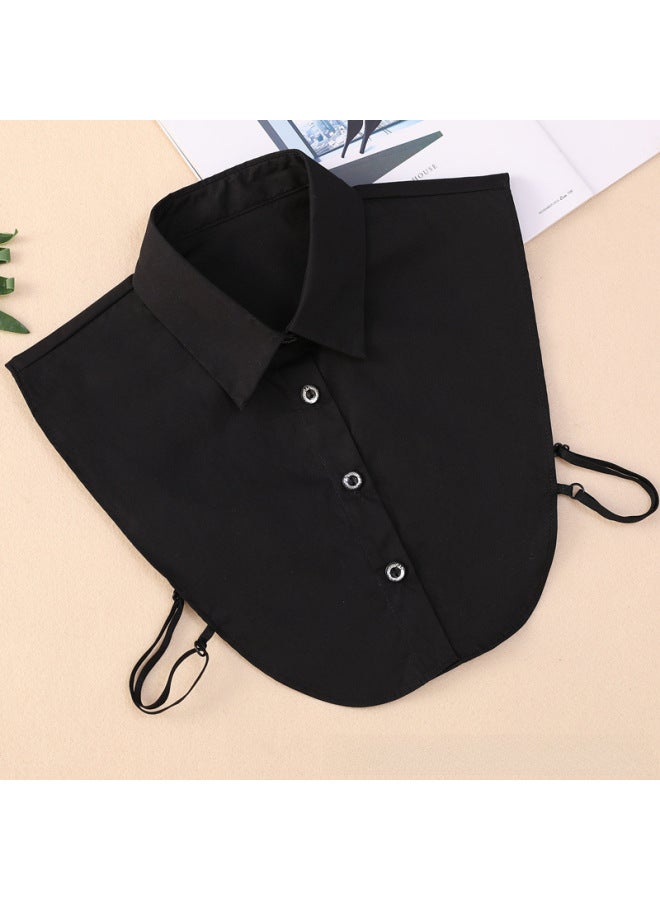 All-match Cotton Shirt Fake Collar Children's Commuter Fake Shirt Collar White Black Fake Collar Ladies Fake Collar
