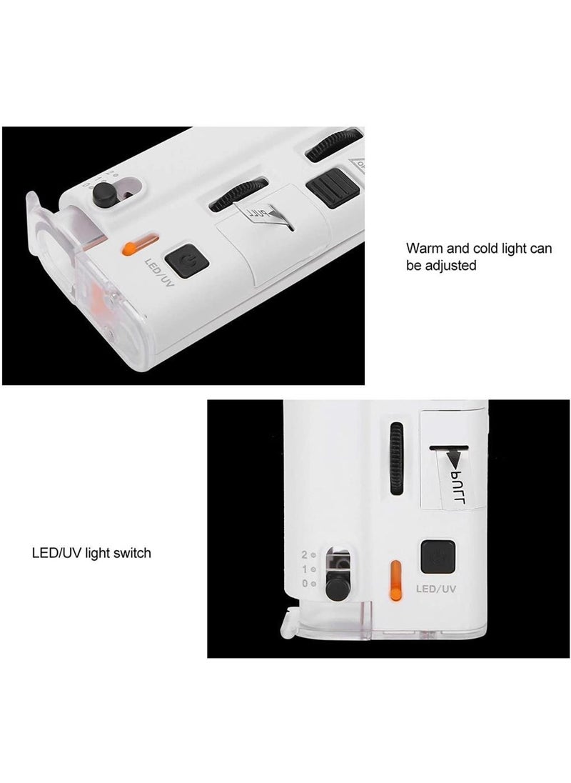 Profisher مكبر عدسة مجهرية لجزء الهاتف المحمول مع ضوء LED فوق البنفسجي 60X 100X  - Image 3