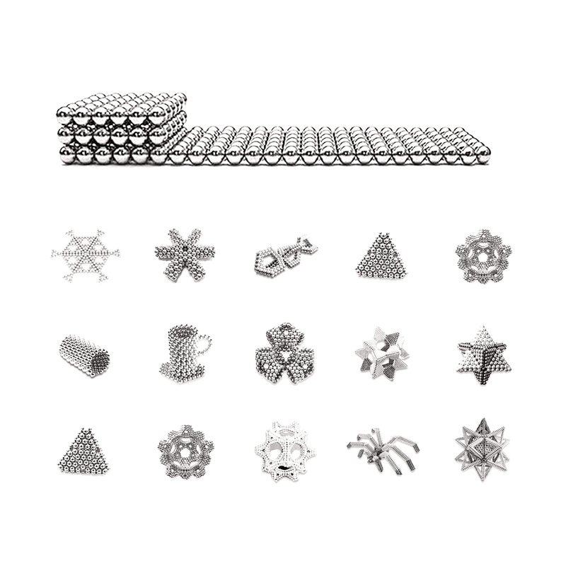 1000Pcs 5mm Magnetic Ball Set Magic Magnet Cube Building Toy for Stress Relief Mix 10-Color - Image 5