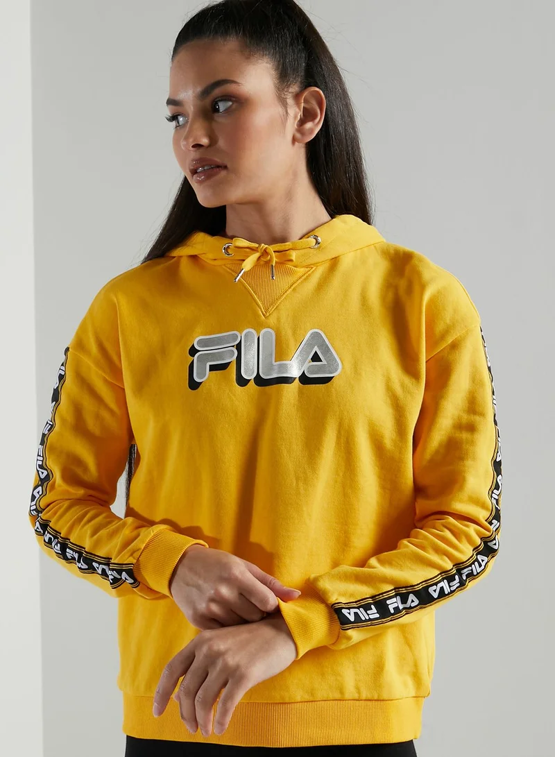 FILA Cleo Logo Tape Hoodie