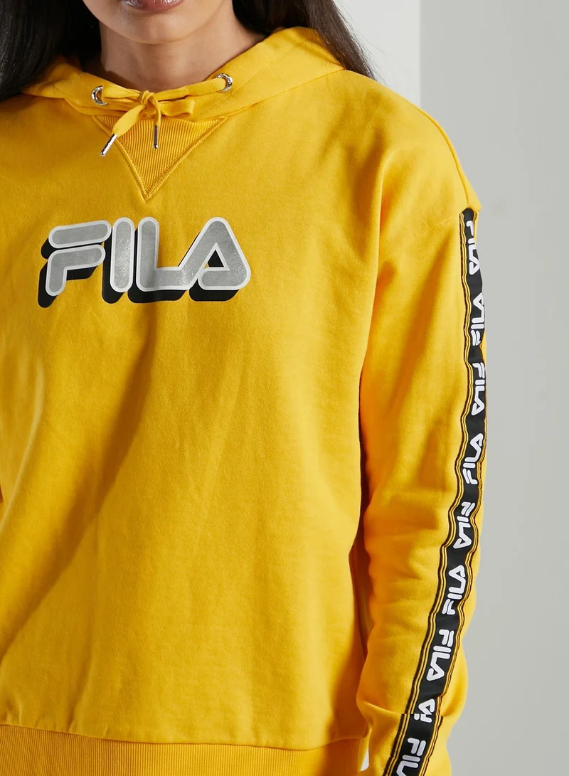 FILA Cleo Logo Tape Hoodie