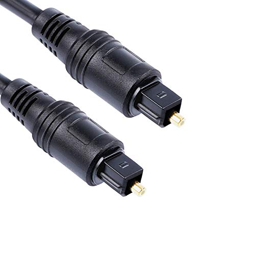 SPIN CART spincart Digital Optical Audio Cable - Toslink Cable Fiber Optic Cable for Home Theater, Sound Bar, TV, PS4, Xbox, PlayStation & More (3 Meter) - Image 1