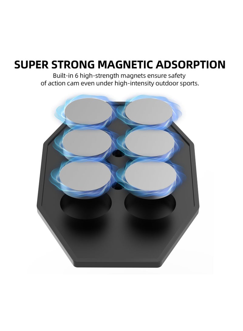 SYOSI Magnetic Base Expansion Bracket Adapter, Magnetic Mount Compatible with DJI OsmoPocket3, for Insta360 ACE PRO  - Image 5