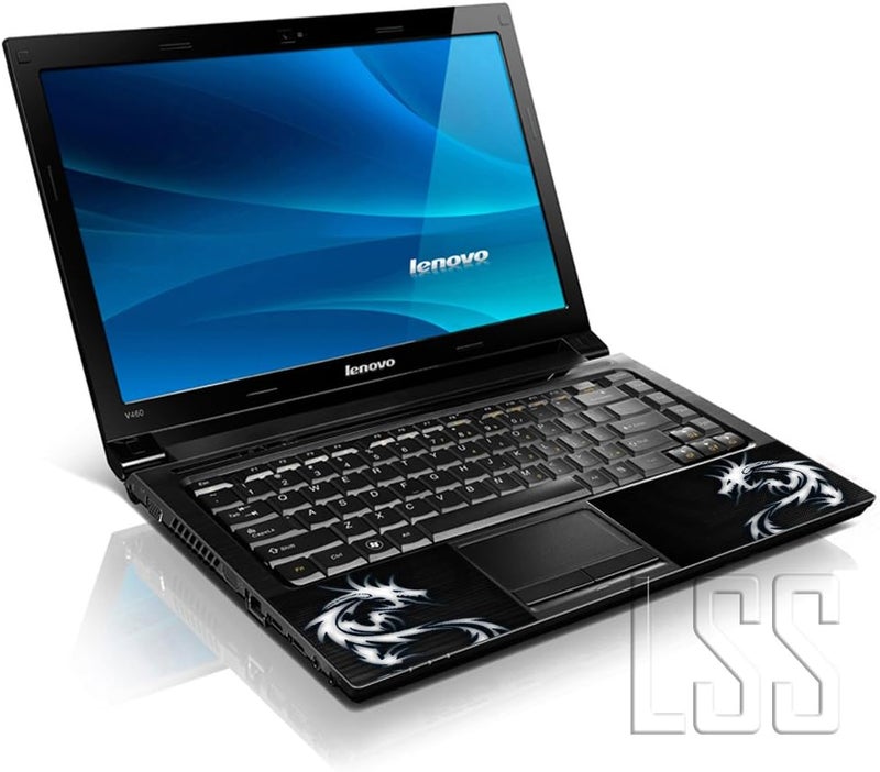 LSS 17 17.3 Inches Laptop Notebook Skin Sticker with 2 Wrist Pads - Reusable Cover Protector Vinyl Sticker Cover Decal Fits 17" - 19" HP Asus Acer Samsung - Dragon Pattern - Image 2