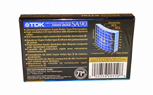 TDK أشرطة كاسيت صوتية فارغة TDK SA 90 عالية التحيز لأداء CD النهائي، عبوة 4 - Image 3