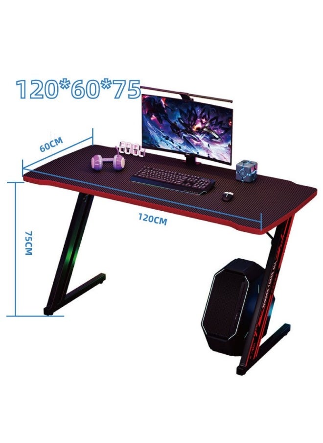 Gaming Table Carbon Fiber Surface Computer Table Z-Shaped Game Table Home Office Desk Writing Desk Home Bedroom Table Simple Game Table Suitable For Home Office (Black 120*60*75cm) - pzsku/Z0F0B3152176718AFC844Z/45/_/1735197609/6da22dc3-92be-4d51-9b33-376b2ad9ad48