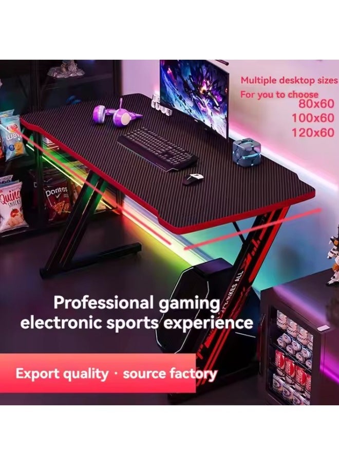 Gaming Table Carbon Fiber Surface Computer Table Z-Shaped Game Table Home Office Desk Writing Desk Home Bedroom Table Simple Game Table Suitable For Home Office (Black 120*60*75cm) - pzsku/Z0F0B3152176718AFC844Z/45/_/1735197675/297b587e-a2c6-4ac5-a75b-7acc55f72867