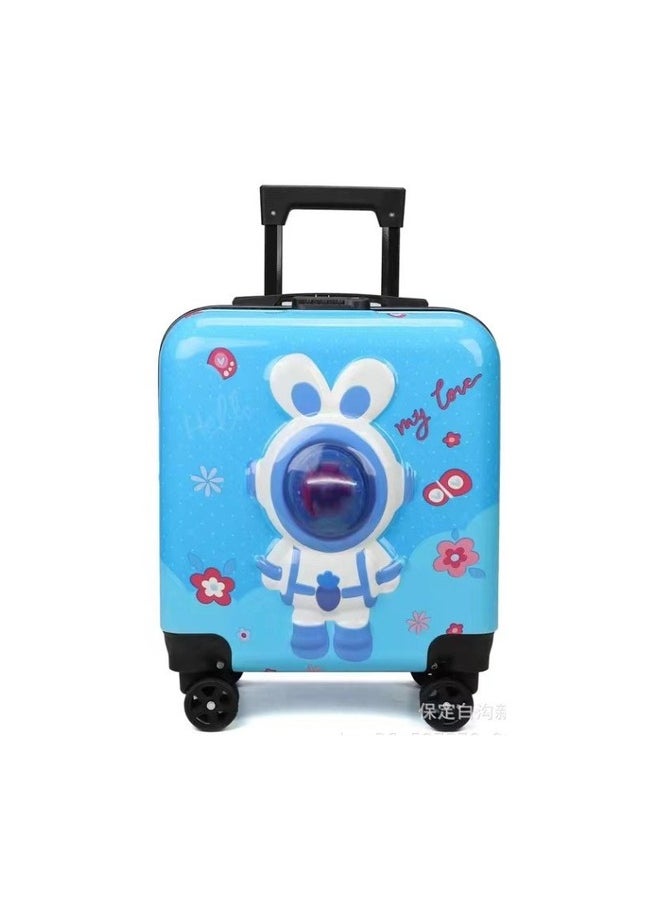 Generic - Kids Trolley Bag Cartoon Character Printed Luggage Travel Suitcase for Kids (16") - Image 1