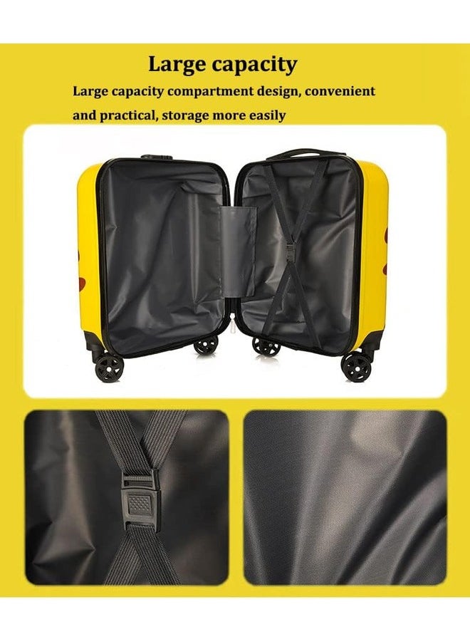 Generic - Kids Trolley Bag Cartoon Character Printed Luggage Travel Suitcase for Kids (16") - Image 1