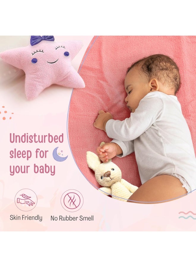 لوفلاب ملاءة/واقي سرير جاف فائق الامتصاص من لوفلاب إنستادراي - أزرق سماوي ووردي سلموني، مناسب للأطفال من عمر 0 ​​شهر فما فوق - مقاس متوسط ​​70 سم × 100 سم، عبوة من قطعتين - Image 4