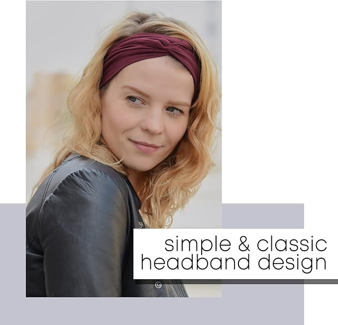 Charm رباط رأس متعدد الاستخدامات للنساء والرجال - غطاء رأس غير رسمي - رباط رأس عريض للجيم - بيج