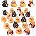 Deekin Rubber Ducks 2 Inch Animal Party Favors Small Rubber Ducks for Cruise Ships for Shower Birthday Gift Activity Theme Party 24 PcsDog - Image 2