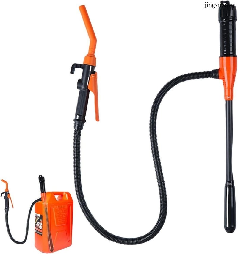 Electric Fuel Transfer Pump with Pump Gun, 43cm Battery Operated - Image 1