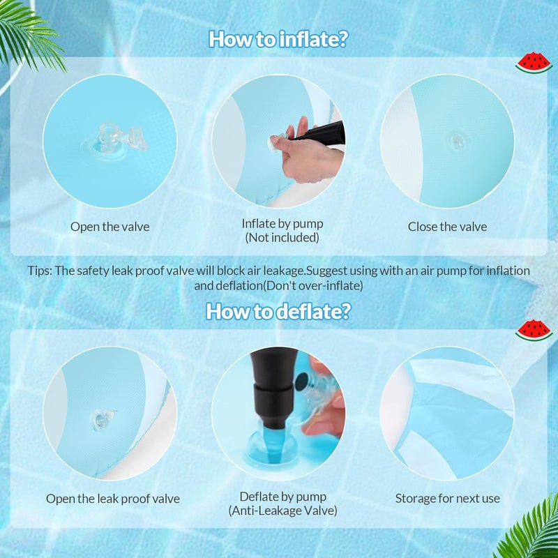 Bestrip Pool Floats Adult Size for Kids Age 8-12 Adults Inflatable Floats Swimming Ring Toys Beach Pool Party Lake Use - Image 3