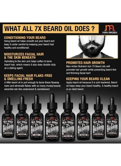 Man Arden 7X Beard Oil 30Ml (Irish Coffee) - 7 Premium Oils Supports Beard Growth And Nourishment  - Image 4