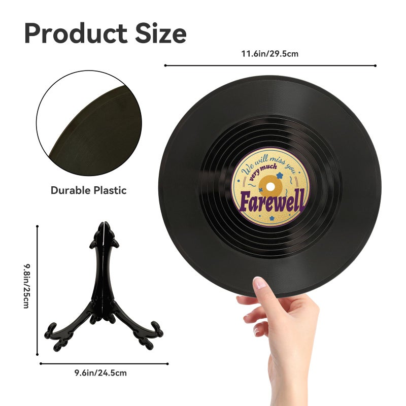 LMVIYAN Farewell Guest Book Alternatives Signature Vinyl Record Decorationsï¼ŒGoing Away Party Decorations Supplies Congrats Retirement Gifts for Woman Menï¼ŒWe Will Miss You Card Board Poster (Farewell) - Image 3