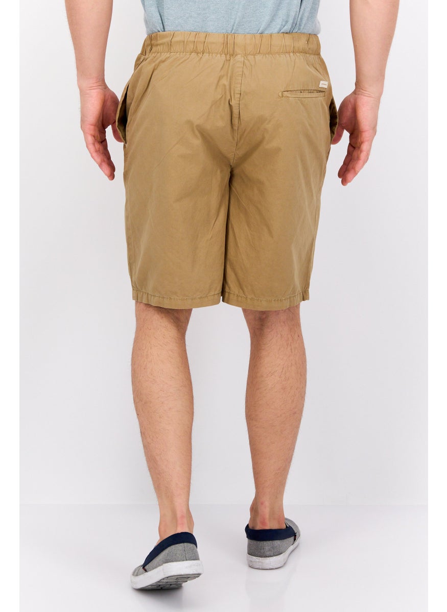 Scotch & Soda - Men Embroidered Chino Short, Tan - Image 1