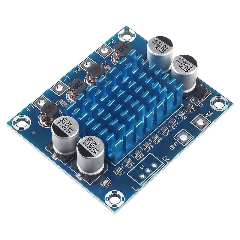 Blue 2 Channel 30W 30W Stereo Audio Amplifier Board DC 8 26V 5Pcs - Image 4