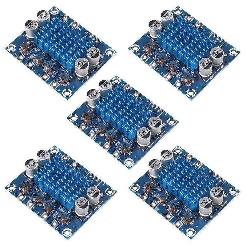 Blue 2 Channel 30W 30W Stereo Audio Amplifier Board DC 8 26V 5Pcs - Image 2