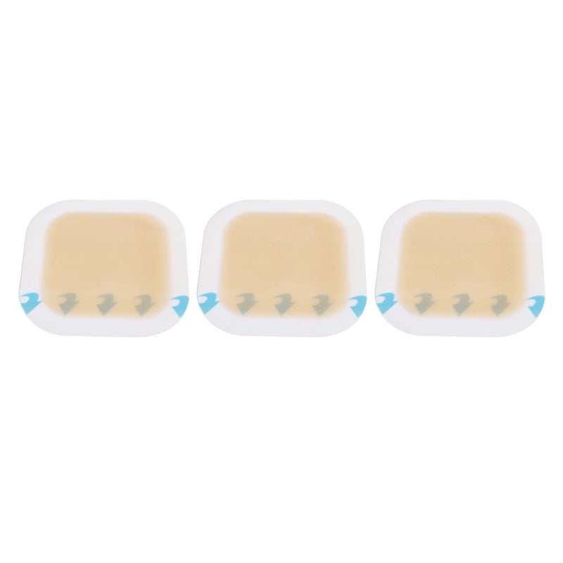 Hydrocolloid Dressing 4-Pack Contoured Edge Self Adhesive Wound Dressing - Effective Wound Care Blister Care Dressing for Heel Blister Protection - Image 3