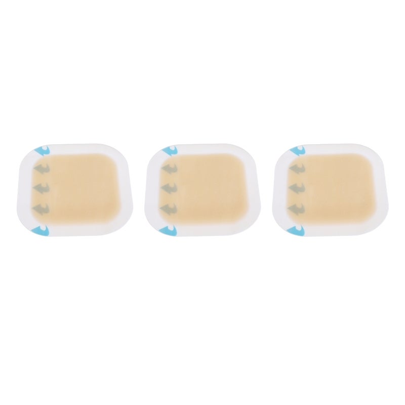 Hydrocolloid Dressing 4-Pack Contoured Edge Self Adhesive Wound Dressing - Effective Wound Care Blister Care Dressing for Heel Blister Protection - Image 2