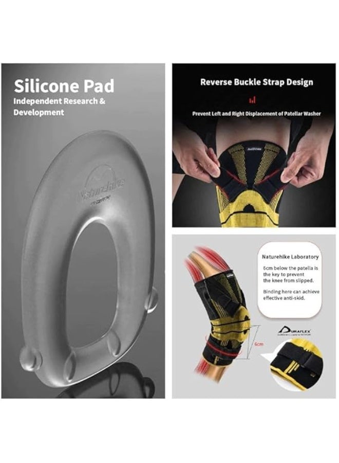 Naturehike HJ-K01 Pro Knee Brace | Patella Stabilizer | "Wing" Support Design | Adjustable Comfort | Sports & Recovery - Image 4