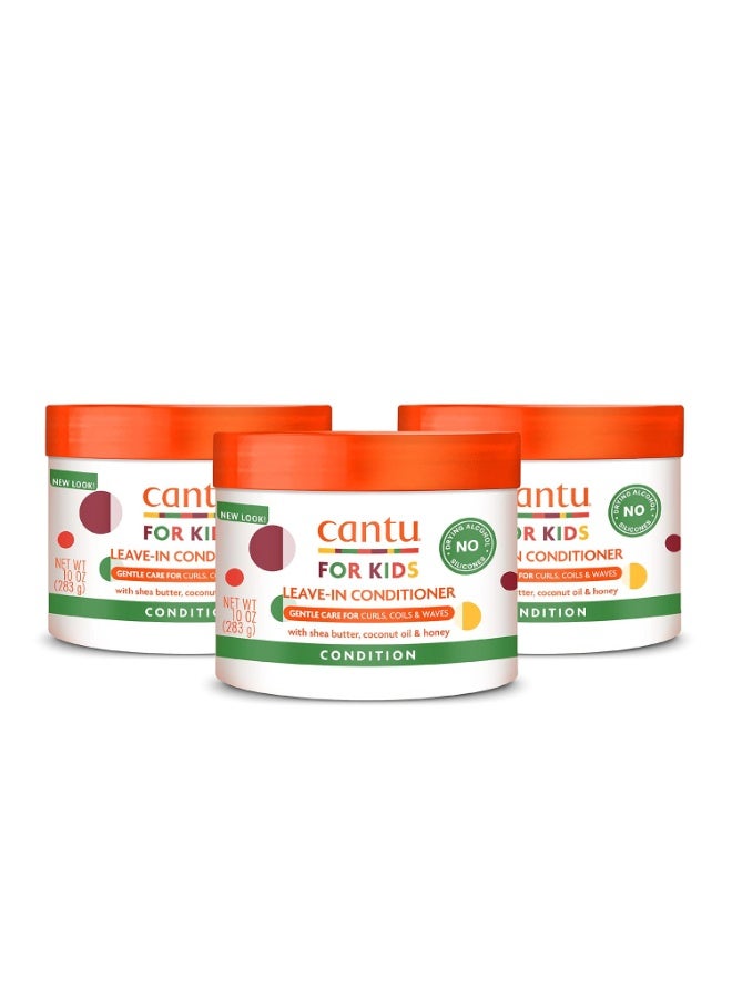 Cantu Care for Kids Leave-In Conditioner with Shea Butter, 10 oz (Pack of 3) - Image 1