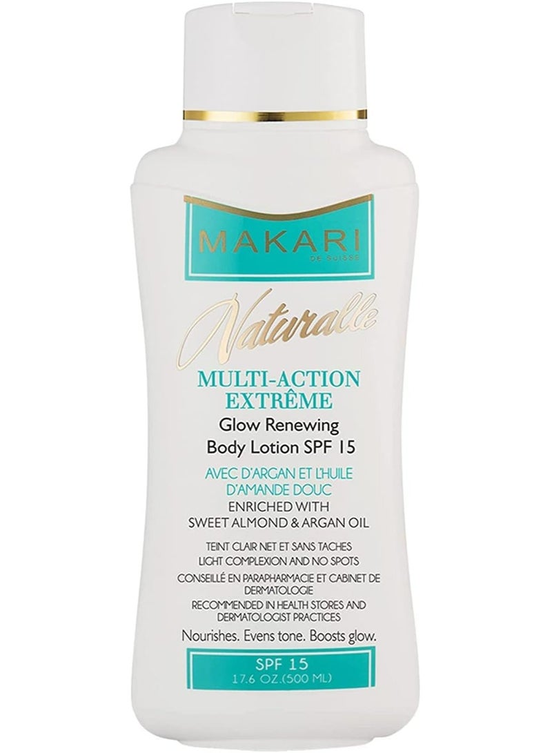 Makari Argan Oil Multi-Action Extreme Body Lotion with SPF 15 for Dry Skin 500 ML - Image 1