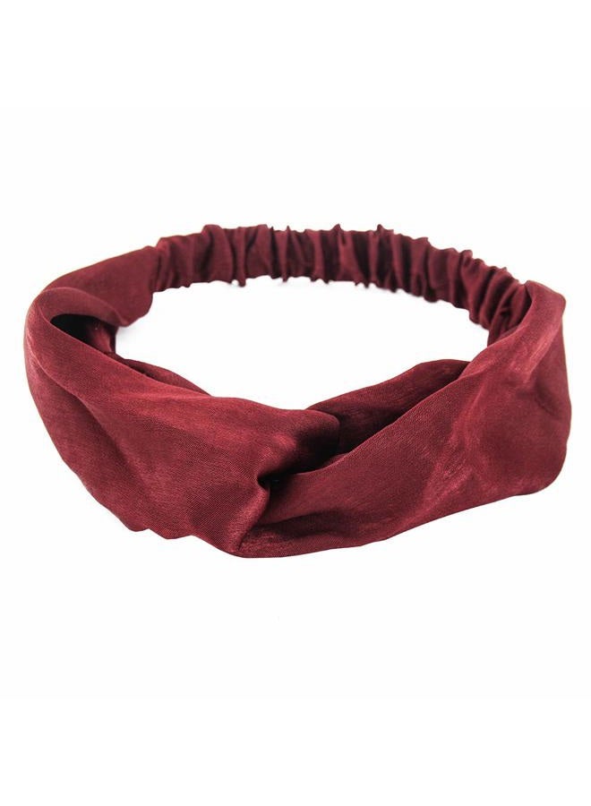 Yeshan Women's Criss cross Silk Satin Headbands Elastic Twisted Head Wrap Knotted Hair Band,pack of 8 - Image 5