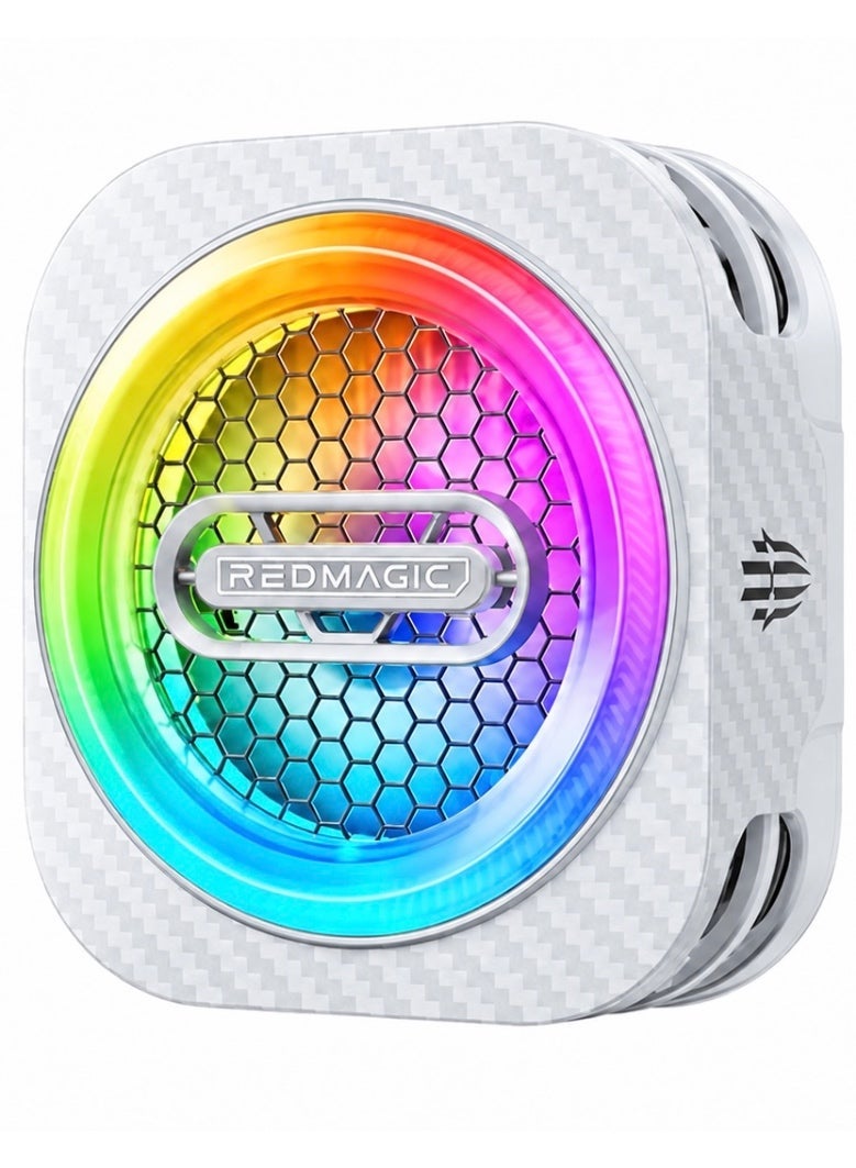 REDMAGIC Phone Cooler RedMagic 6 Pro Plus Edition, 33W Magnetic Gaming Phone Cooler with 6000RPM Cooling Fan, RGB Light, 34dB Low Noise, with Magnetic suction sheet for iPhone, Android, Samsung, RedMagic, Tablets & Mobile Gaming - Image 1