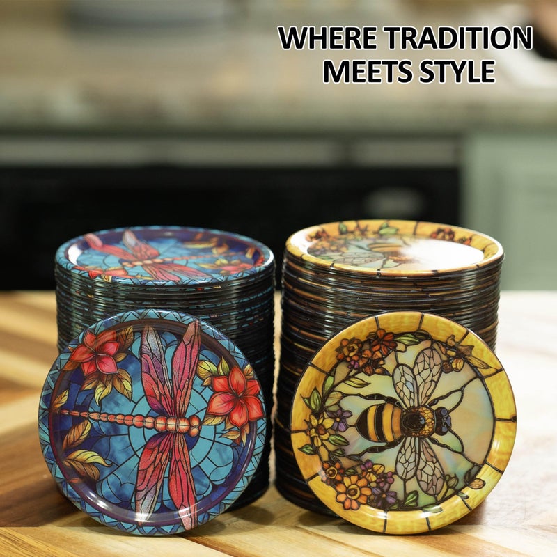 Supa Ant Canning Lids Regular Mouth (100pcs) Decorative Tin Canning Lids Regular Mouth (Glass Window) Buckle Proof and Rust Proof - Perfect Fit Can Lid for Mason Jars Canning Supplies - Mason Jar Lids - Image 3