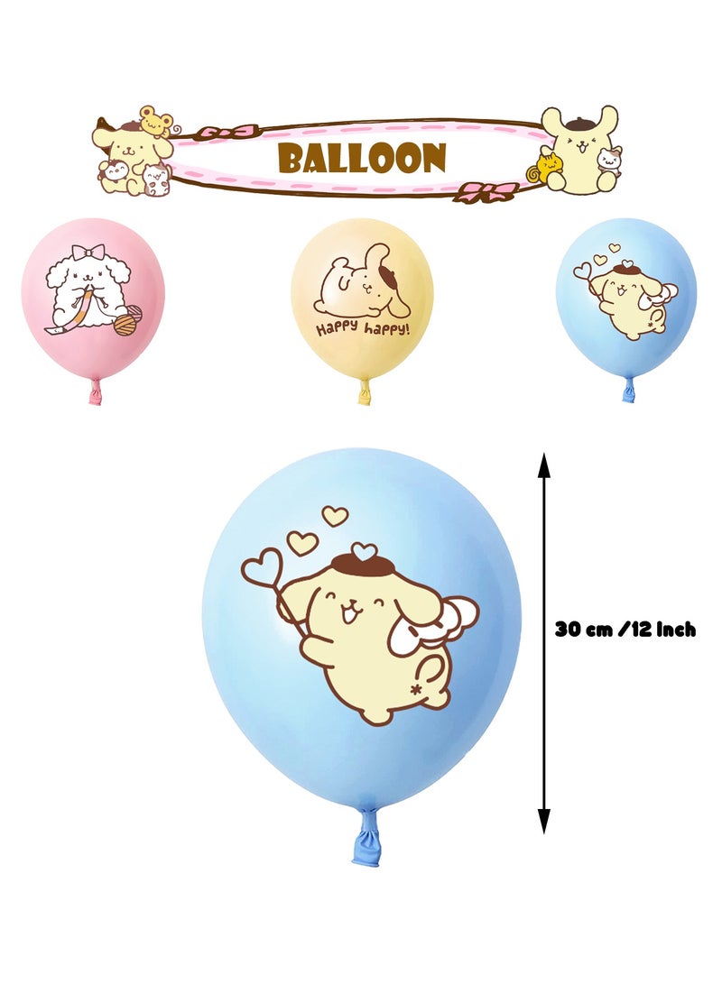 عام ديكور حفل عيد ميلاد بموضوع "كلب البودنج": ارفاف بومبوم بورين، لفافة علم عيد ميلاد، كعكة، بطاقة، بالونات. - Image 4