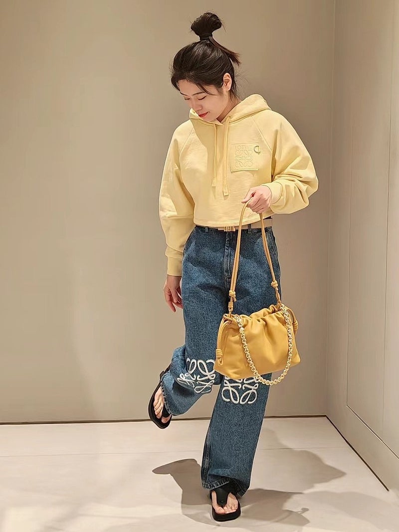 Luojia'S New Soft Leather Flamenco Purse Cloud Bag Lucky Bag New Chinese Style Single Shoulder Crossbody Bag - Image 3