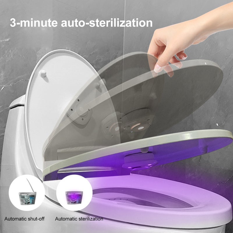 Toilet Lamp UVC UV Portable Mini Lamp Household USB Rechargeable Sterilizer - Image 5