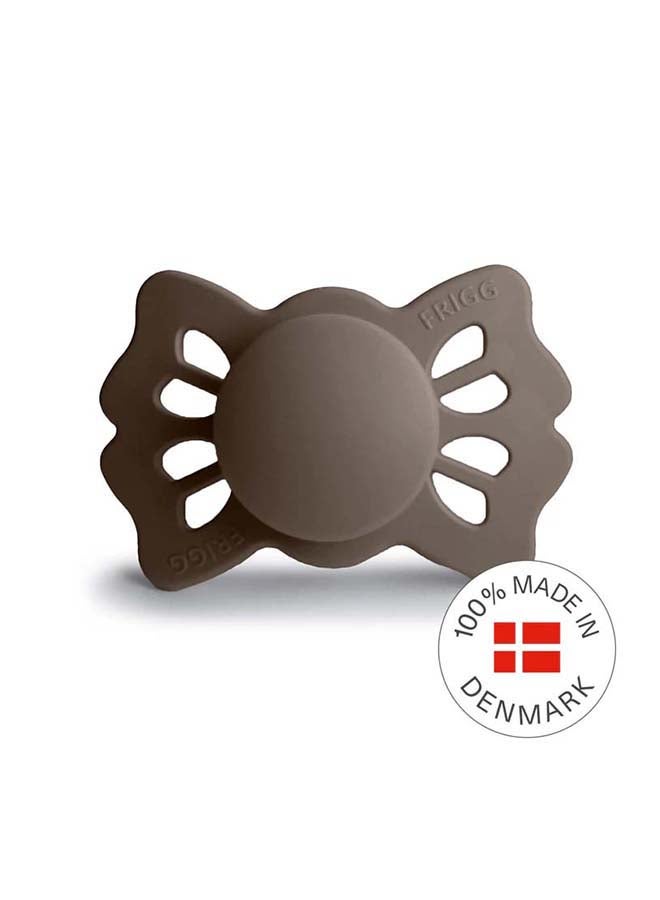 FRIGG Lucky Symmetrical Silicone Baby Pacifier 0-6M 1-Pack Portobello - Size 1