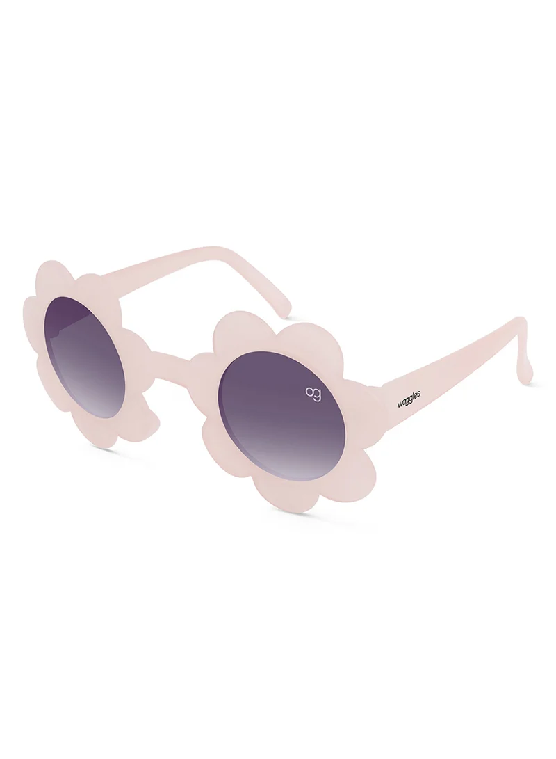 Woggles Dayflare Light Pink Round Kids Sunglasses