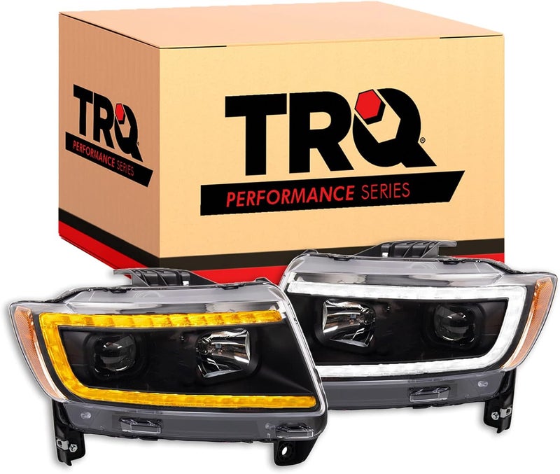 TRQ HLA95194 Performance Headlight Set for 2011-2013 Jeep Grand Cherokee - Image 1