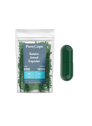 Size 000 Empty Green Gelatin Pill Capsules Fast Dissolving And Easily Digestible Preservative Free With Natural Ingredients (1,000 Joined Capsules) - pzsku/Z0F0C453EDB9050CA1047Z/45/_/1728310682/be9c8bdf-021b-484b-8c7e-b9b09c8e3042