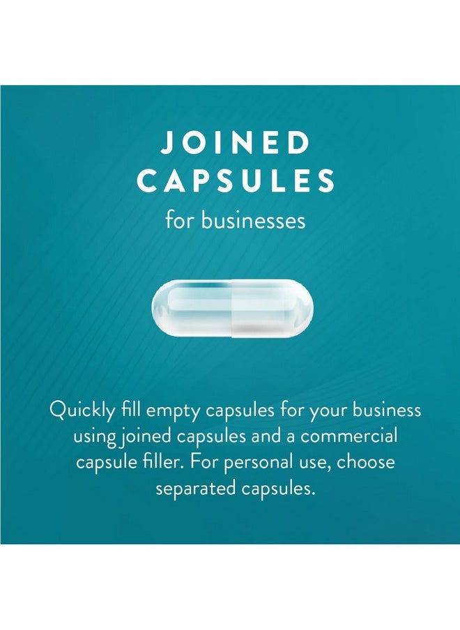 Size 000 Empty Green Gelatin Pill Capsules Fast Dissolving And Easily Digestible Preservative Free With Natural Ingredients (1,000 Joined Capsules)