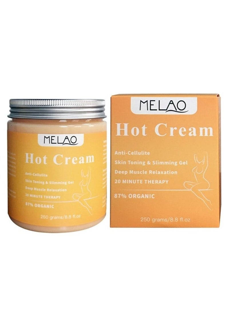 MELAO كريم ساخن لتنحيف البشرة ومحاربة السيلوليت (250 جرام) - Image 1