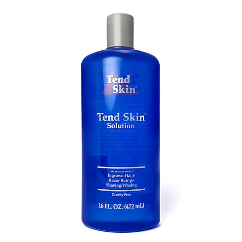Tend Skin حل نتوءات الحلاقة من تند سكين، حل للشعر الناشئ لنتوءات الحلاقة غير المرغوب فيها، الشعر الناشئ وحروق الحلاقة، تونر بعد الحلاقة والشمع للرجال والنساء، صنع في الولايات المتحدة، 16 أونصة