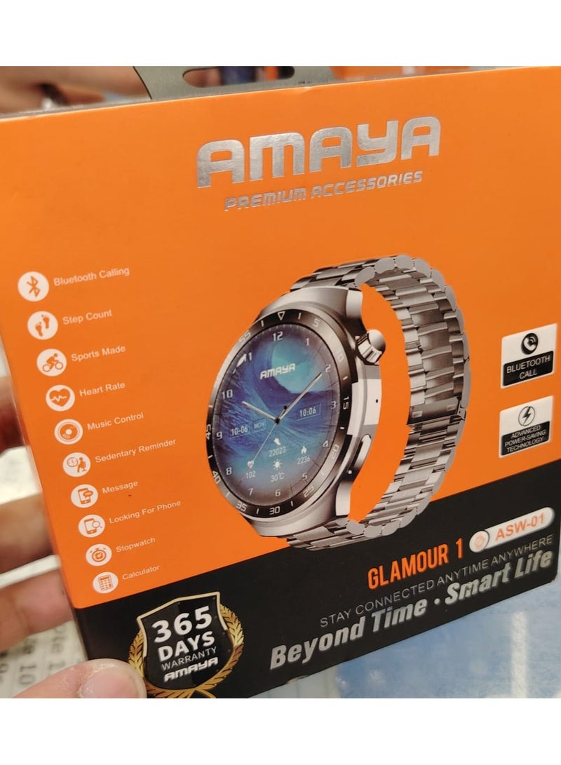 Amaya Amaya ASW-01 Powerful Bluetooth Strap Watch Multi-Sports Music Control IP68 Waterproof Water Resistant. Scientific sleep, good sleep for good life. 24-hour heart rate monitoring  - Image 3