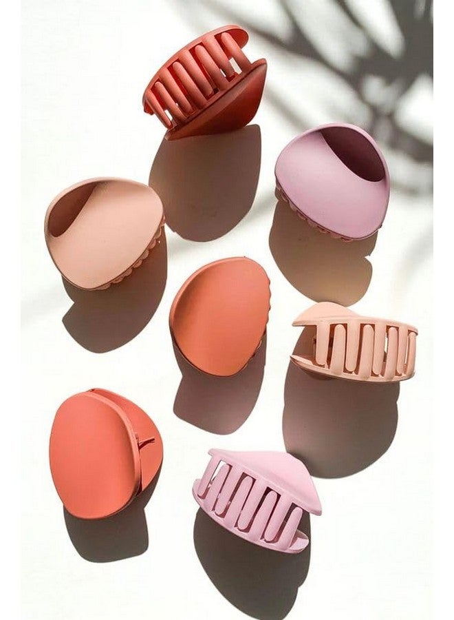 QUILBOOL Hair Clips Matte Hair Clips Hair Claw Medium Hair Claw Clips for Women Strong Grip Non-slip Jaw Clips for Medium Hair Big Claw Hair Clips Hair Accessories - 6 pc, Multi Color & Shape. - Image 2