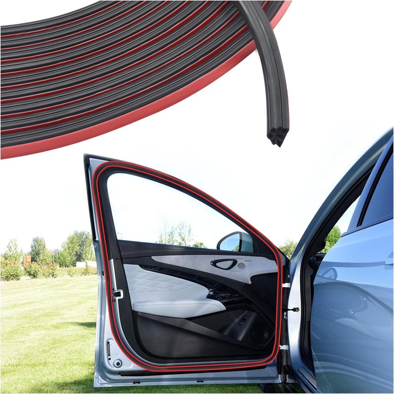 Junecarp 16.4Ft Automotive Weather Stripping - Soundproofing Car Door Seal Strip - Image 1