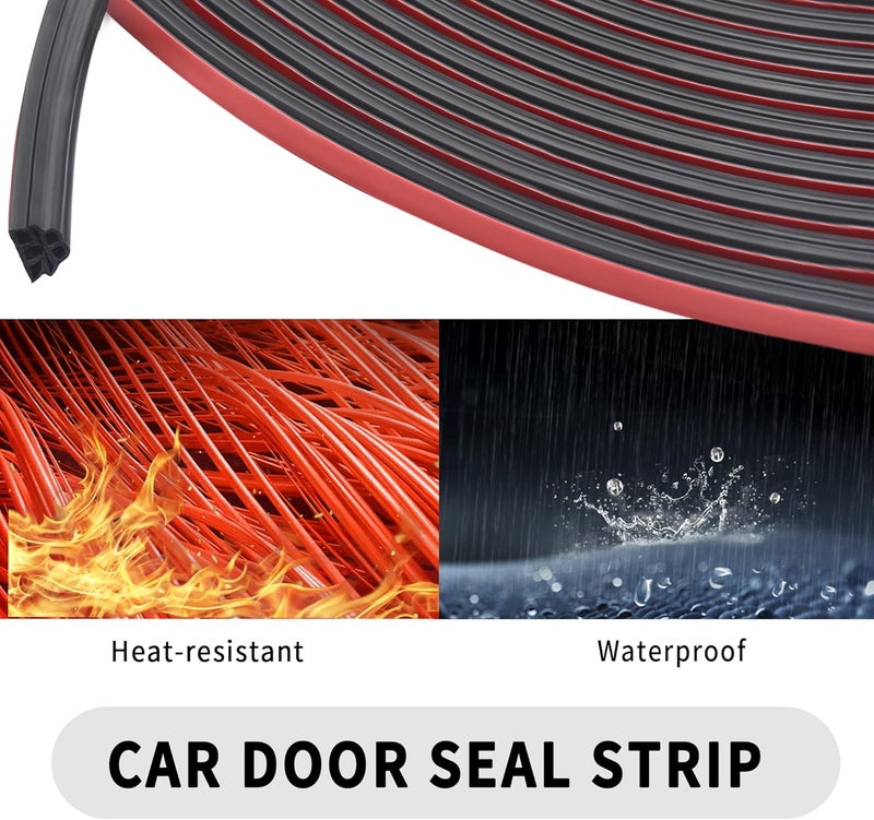 Junecarp 16.4Ft Automotive Weather Stripping - Soundproofing Car Door Seal Strip - Image 4