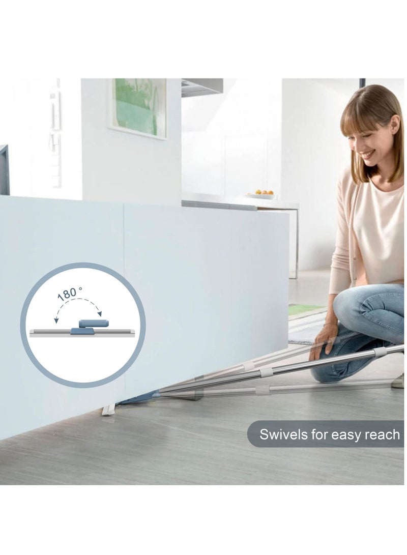 KASTWAVE ممسحة أرضية، ممسحة للأرضية سريعة التجفيف لإزالة الماء والغبار، رأس ممسحة كبير 43.5 سم - Image 3