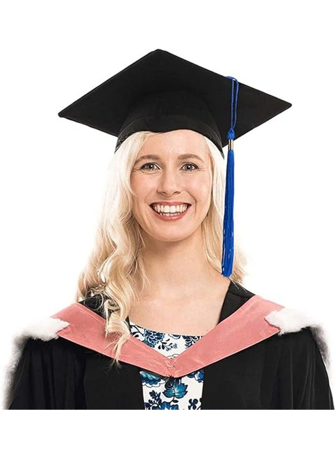 Graduation Cap with Tassel for High School and College, Black Grad Graduation Cap, Adjustable Adult Graduation Cap, Topper Mortar Board Graduation Ceremony Hat, Graduation Party Ceremony - Image 4