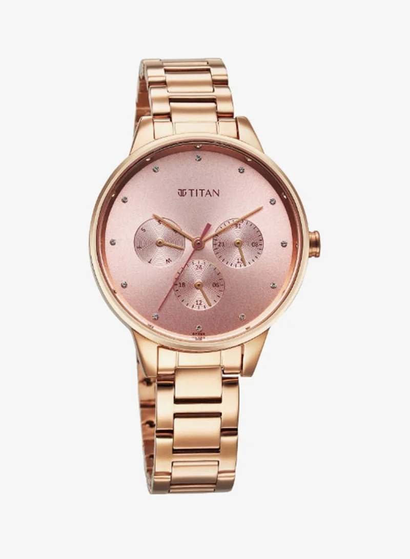 تيتان Women's Stainless Steel Analog Watch 2648WM08 - 37 mm