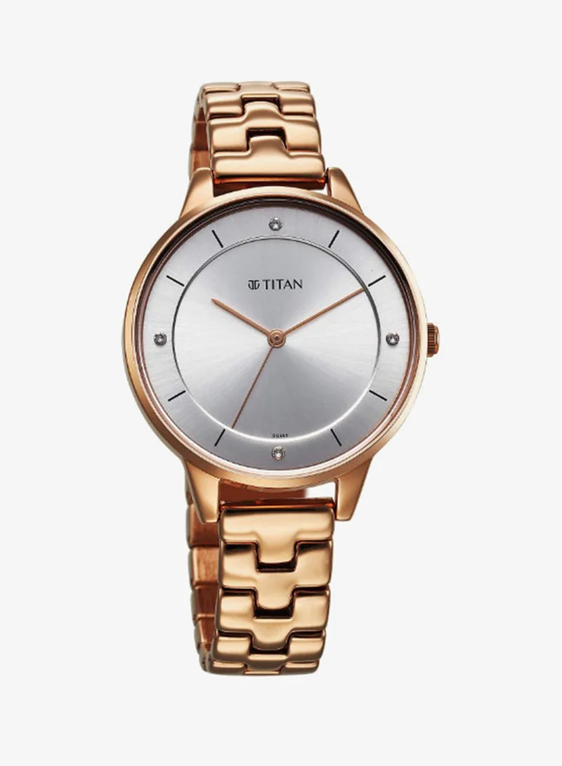 تيتان Women's Stainless Steel Analog Watch 2648WM08 - 37 mm