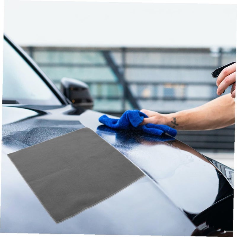 Kichvoe Double Sided Microfiber Car Wash Towels 2pcs Absorbent Cleaning Cloths 30x30cm - Image 4
